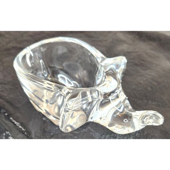 Crystal Clear Glass Elephant Candy Trinket Dish Bowl 6.25" Collectible  Figurine - Picture 7 of 14